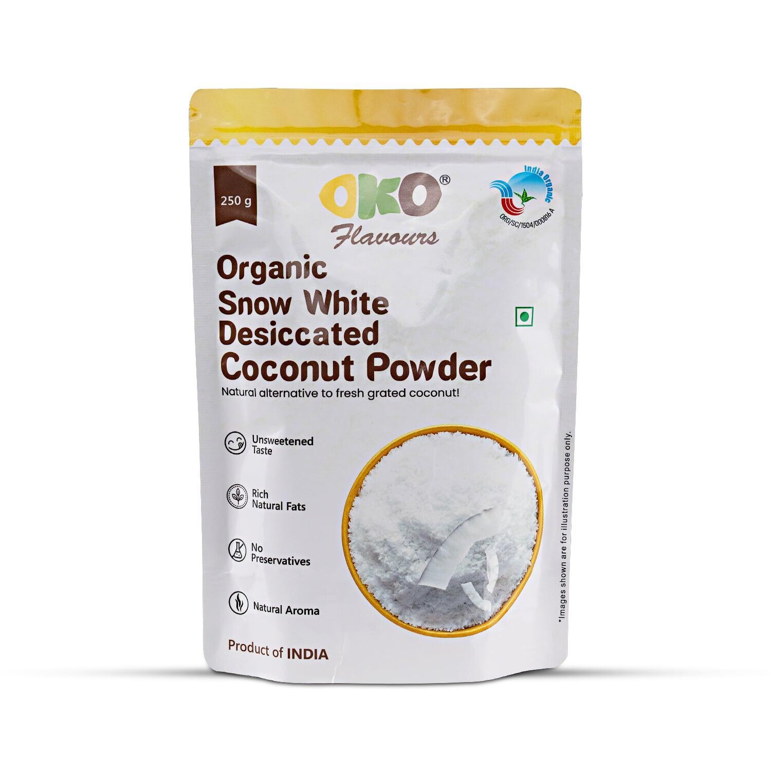 Organic Snow White Desiccated Coconut Powder